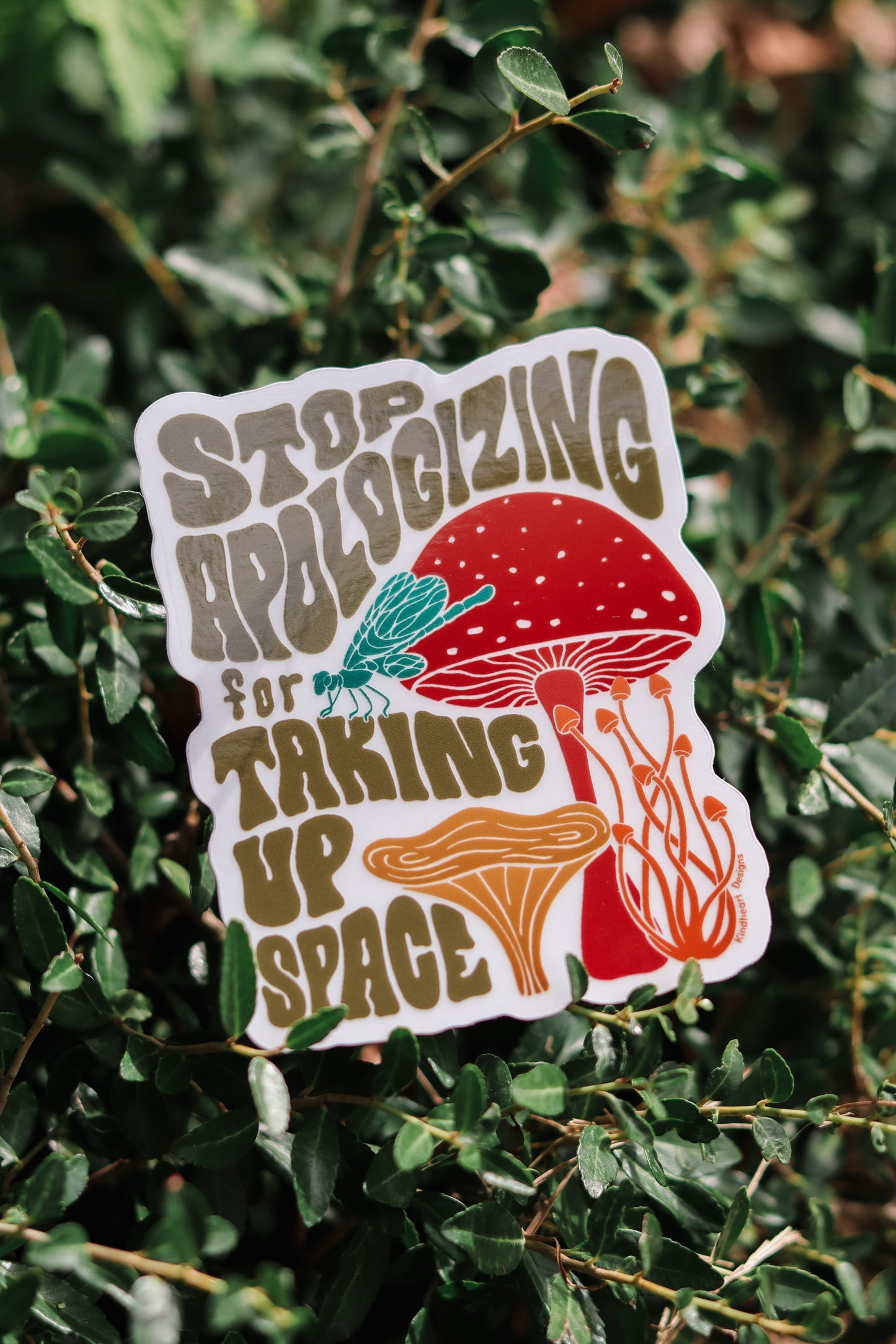 Stop Apologizing Clear Sticker