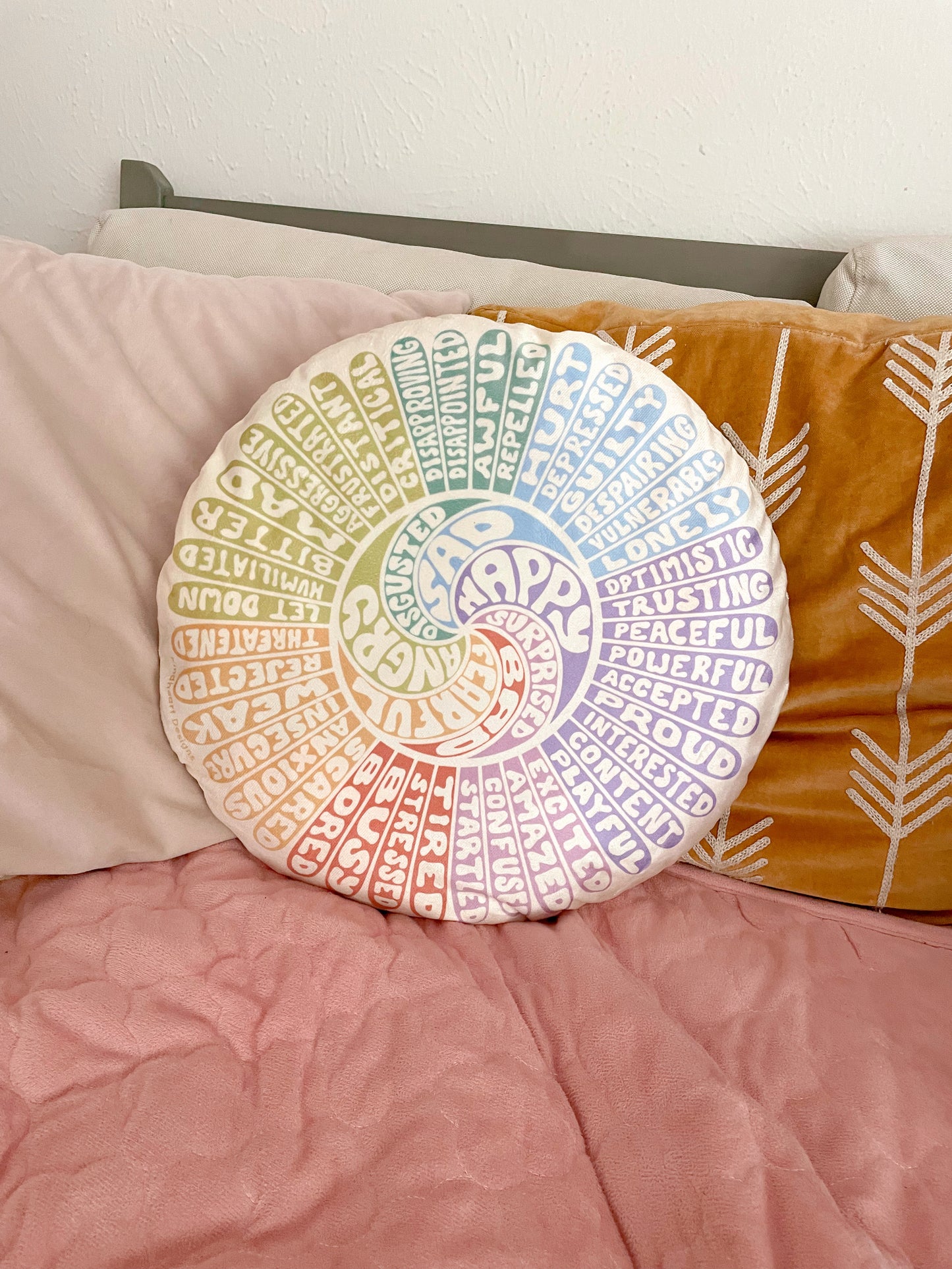 Groovy Feelings Wheel Pillow Cover