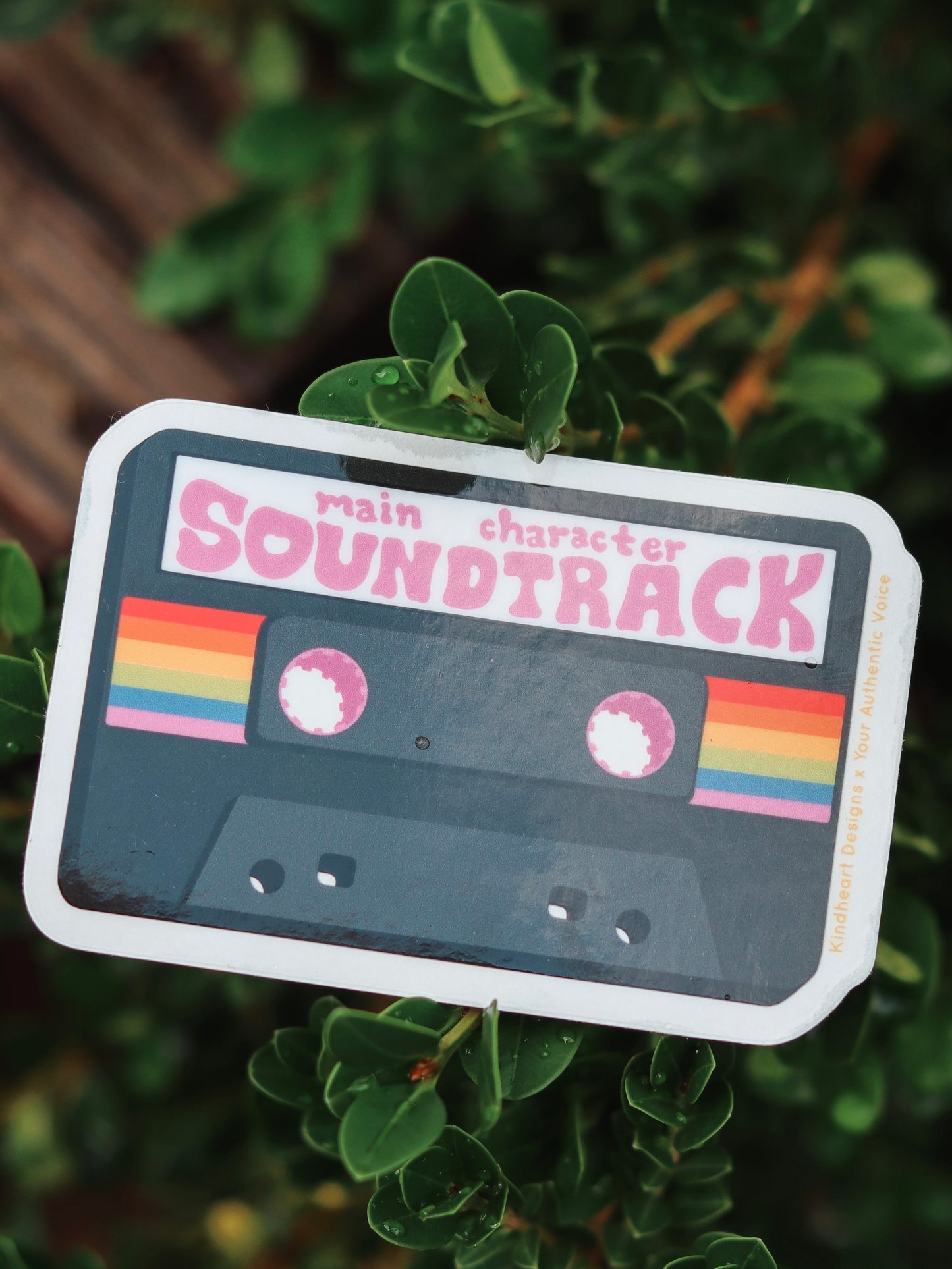 Main Character Soundtrack Clear Sticker