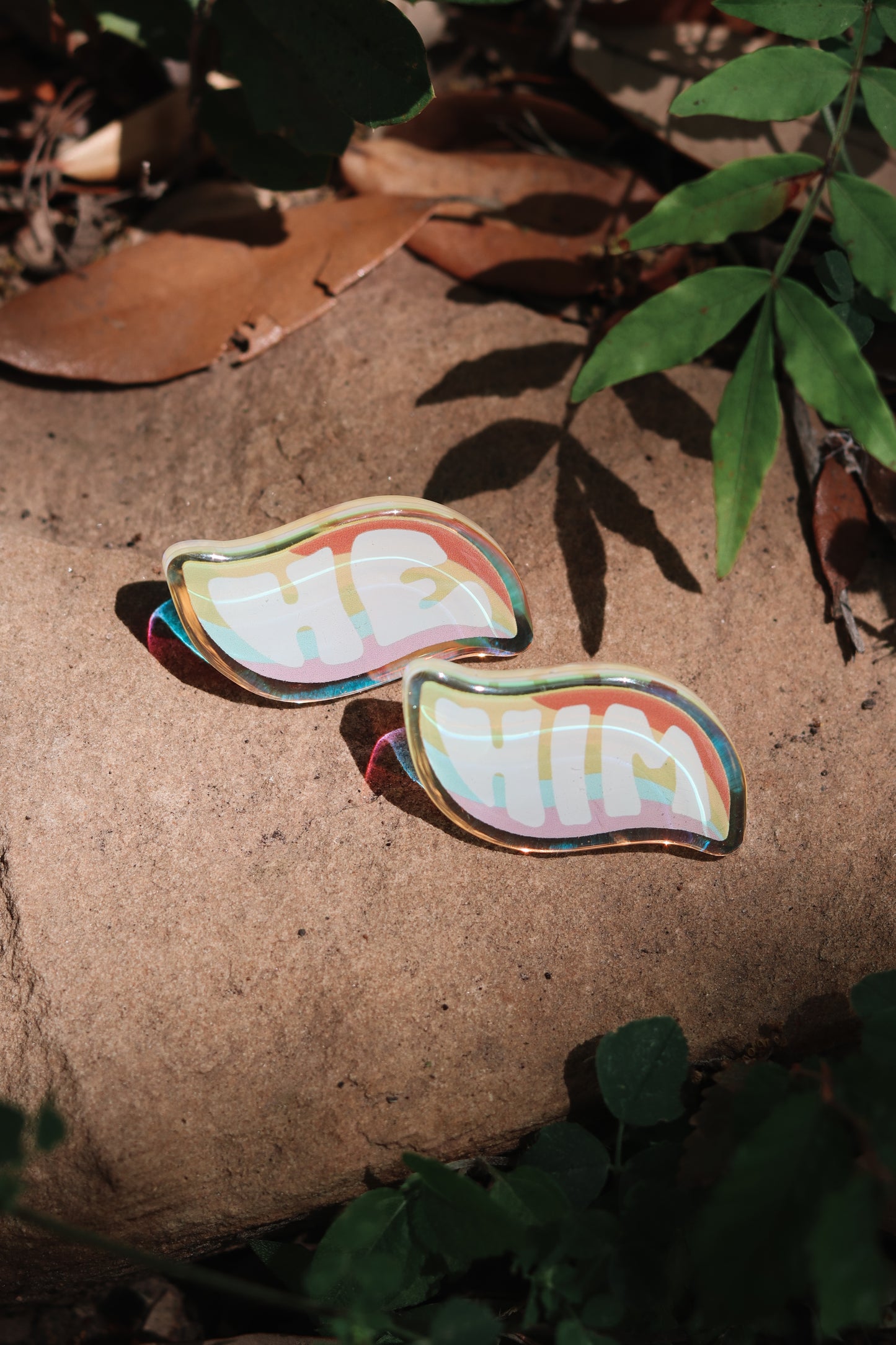 Pronoun Pin Sets - Rainbow