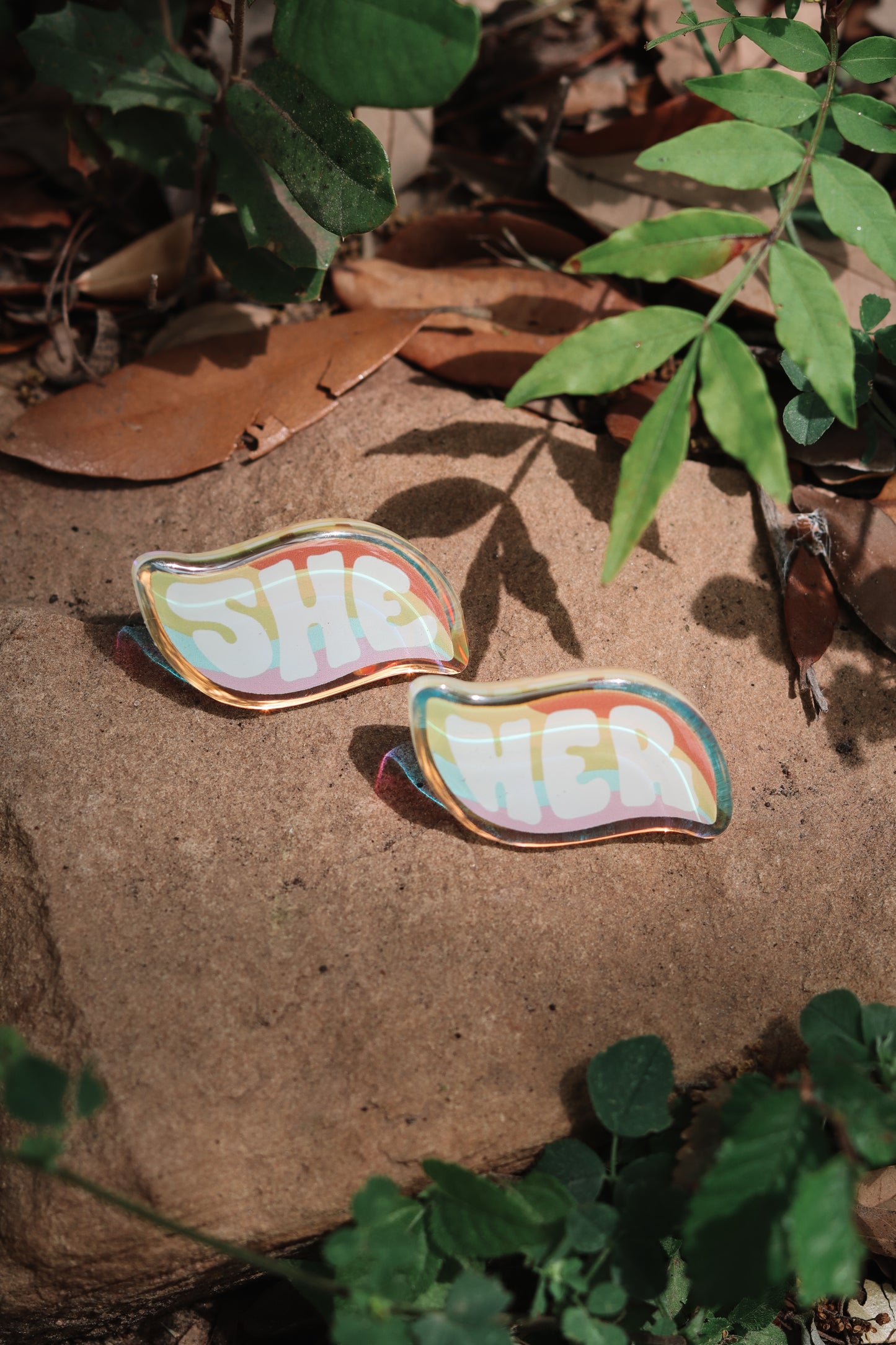 Pronoun Pin Sets - Rainbow